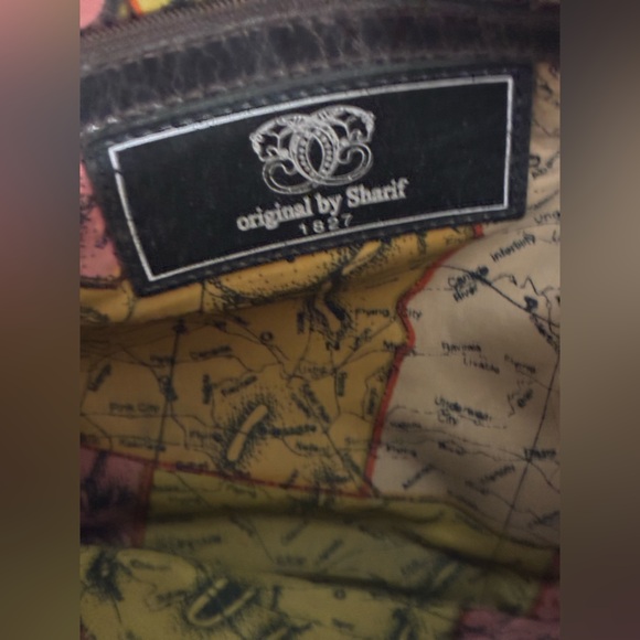 Americana By Sharif Teal &Brown
 Soft Lthr Crossbody /Shoulder
Bag - Picture 14 of 15